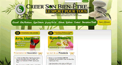 Desktop Screenshot of creersonbienetre.org