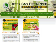 Tablet Screenshot of creersonbienetre.org